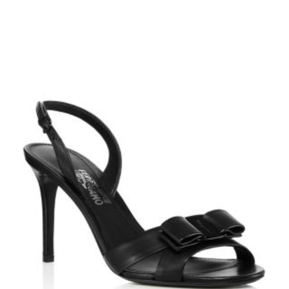 Salvatore Ferragamo LIDA Leather Slingbacks - Picture 11 of 11